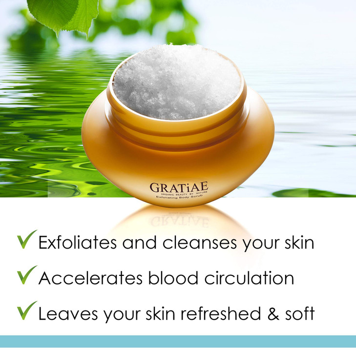 Gratiae Organics Exfoliating Body Scrub Passion Fruit and Lime for All Skin Types 85 Fl oz