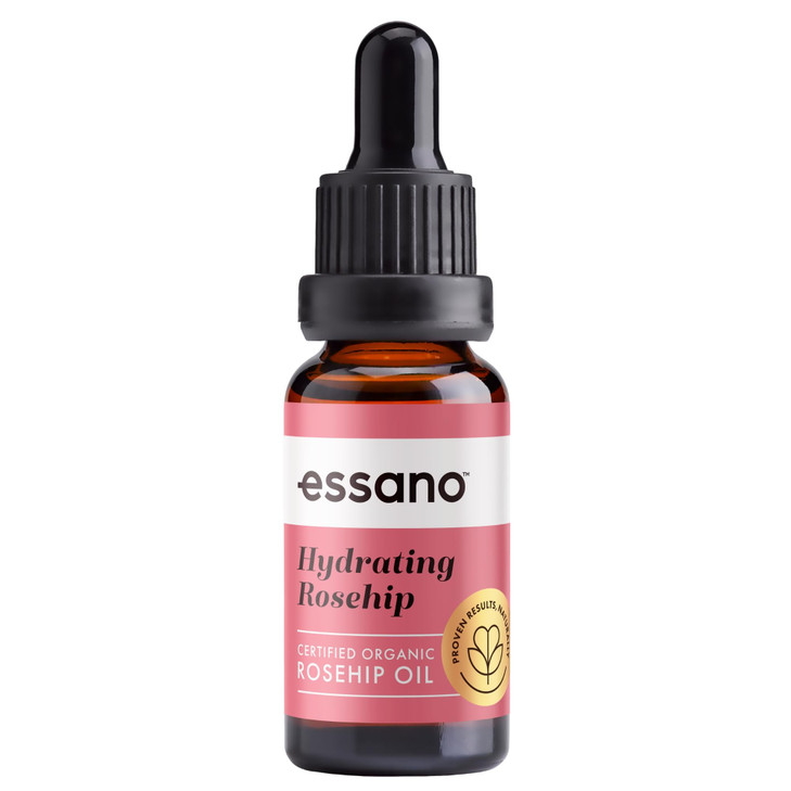 Essano Rosehip Oil for Face Organic Cold Pressed Skin Care Body Care with Vitamin E Polyphenols Natural Facial Body Oil