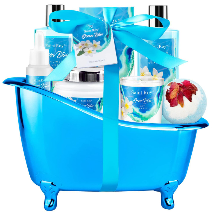 Bath Body Gift Set Bath Basket Spa kit Gifts for Her Him Birthday Gifts for Women Luxury Home Spa Kit 8pcsChristmas Gift