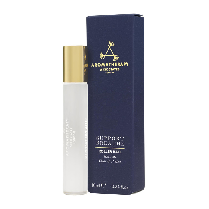 Aromatherapy Associates Support Breathe Roller Ball Premium Blend of Pine Tea Tree and Eucalyptus Essential Oils to Ease