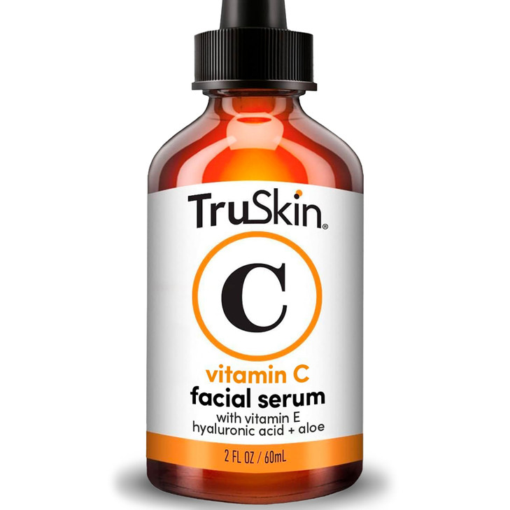 TruSkin Vitamin C Serum for Face Anti Aging Face Serum with Hyaluronic Acid Vitamin E Brightening Formula for Improving