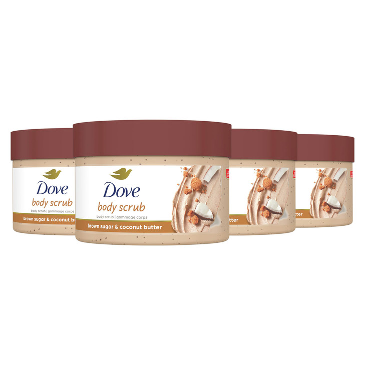 Dove Scrub For Silky Smooth Skin Brown Sugar Coconut Butter Body Scrub Exfoliates Restores Skins Natural Nutrients 105 o