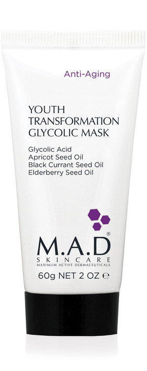 MAD Skincare AntiAging Youth Transformation Glycolic Mask 2 oz