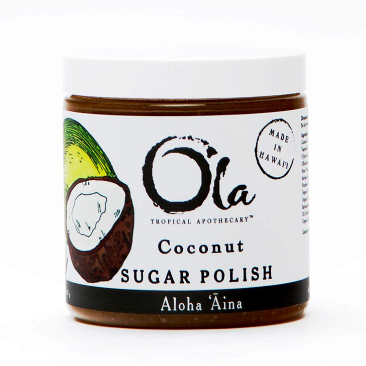 Ola Tropical Apothecary Coconut Sugar Polish with Pure Tropical Oils and Plant Extracts 116 Oz