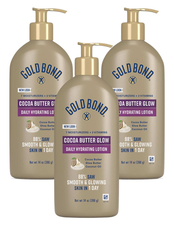 Gold Bond Ultimate Radiance Renewal Cream Oil 14 Ounce Pack of 3