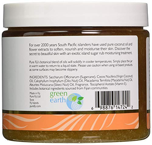 Pure Fiji Coconut Sugar Body Scrub Body Exfoliator Scrub Natural Origin for Smooths and Softens Skin Organic Exfoliating