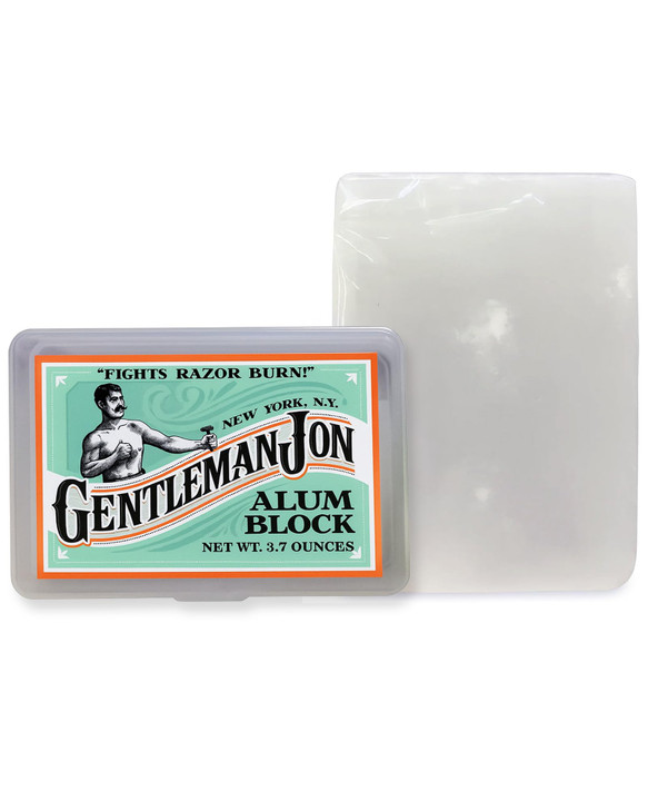 Gentleman Jon 3.7 Ounce Alum Block in Plastic Case - Upgrade Your Shave - Soothing Aftershave Solution for Shaving Razor Burn Relief - Travel Friendl online at globaldelivered