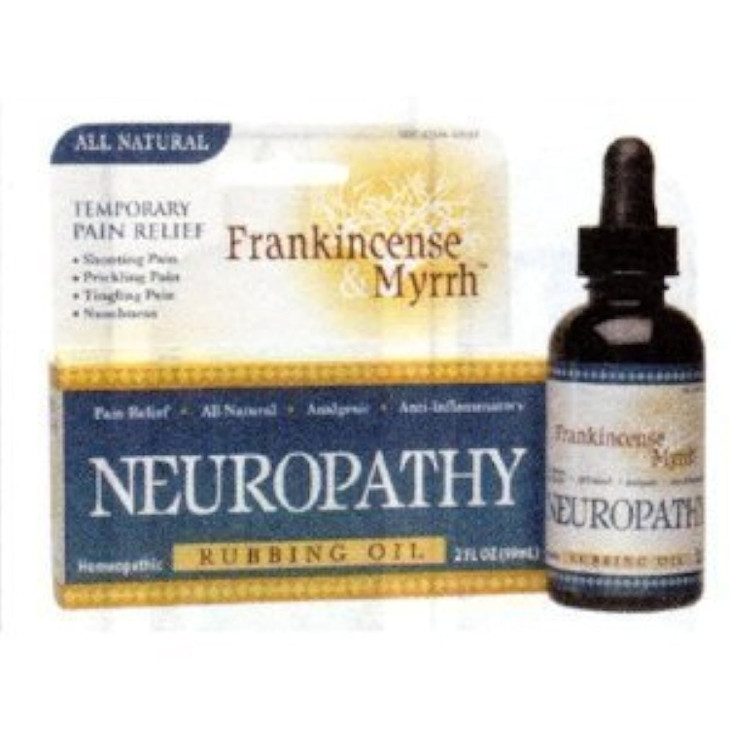 Frankincense Myrrh Neuropathy Rubbing Oil 2 oz Pack of 2 Packaging May Vary