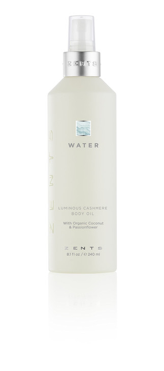 Zents Luminous Cashmere Body Oil Water Fragrance Moisturizing Body Oil with Vitamin E Organic Coconut Oil Softens Smooth