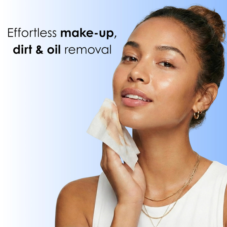 Global Beauty Care Retinol Makeup Remover Wipes - Gentle Daily Facial Cleansing Wipes for Sensitive Skin, Anti-Aging, Hydrating & Renewing For Radian