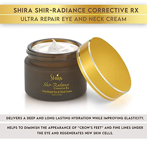 Shira ShirRadiance Corrective RX Ultra Repair Eye and Neck Cream Leaves Skin Eventone Nourished HydratedHelpful for Norm