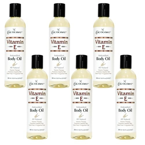 Cococare Natural Vitamin E Antioxidant Body Oil Vitamin Therapy for All Skin Types 85 fl oz Pack of 6
