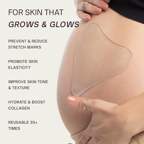 Dermaclara Silicone Patch Stretch Mark Kit Pregnancy Stretch Mark Prevention C Section Cover Up Belly Scar Maternity Ski