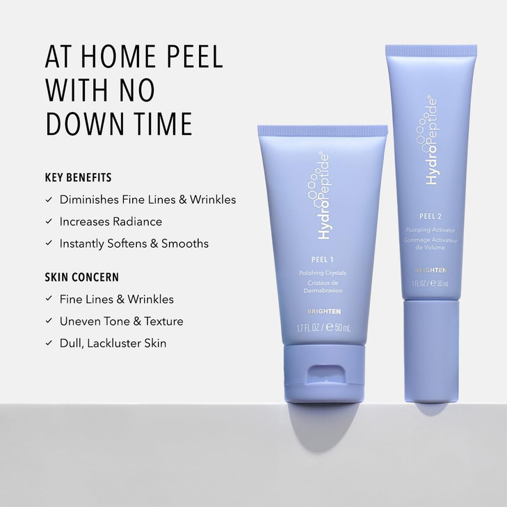HydroPeptide Polish Plump Face Peel Radiant TwoStep System Boosts Firmness and Plumpness 1 Set