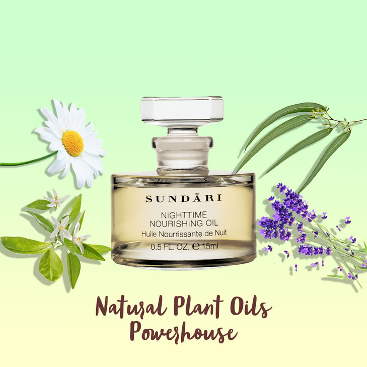 SUNDARI Nighttime Nourishing Oil 05 Fl Oz Ayurvedic Face Oil Deep Hydration Reduces Fine Lines Revitalizes Skin for a Yo
