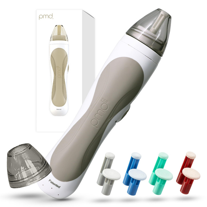 PMD Personal Microderm Pro AtHome Microdermabrasion Machine with Kit for Face Body Exfoliating Crystals and Vacuum Sucti