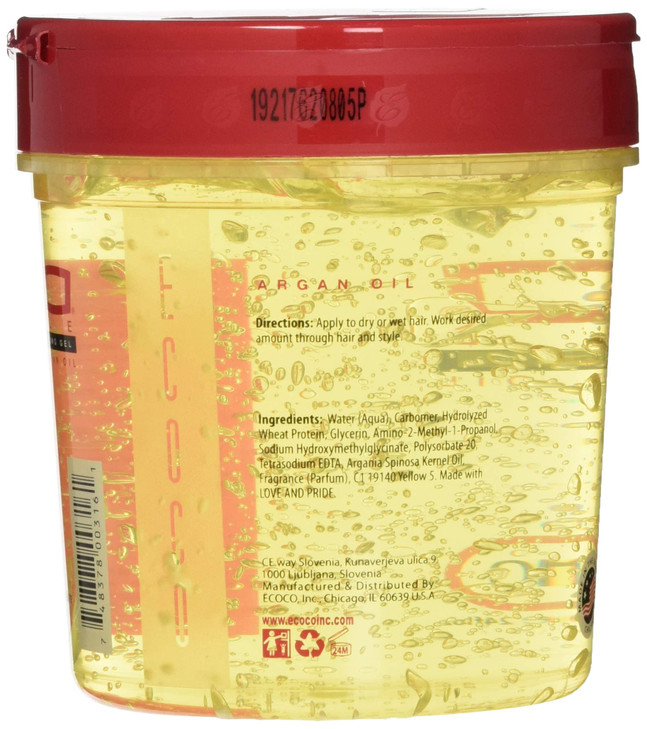 Eco Style Styling Gel, Argan Oil, 24 Ounce