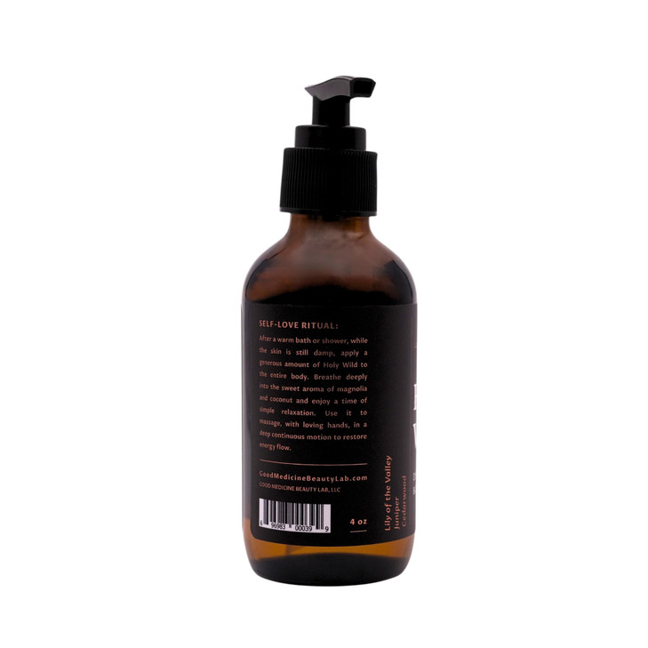 Holy Wild Deep Forest Body Oil Nutrient Rich Hydration Moisturize Dry Skin Naturally Nourish Quick Absorbing NonGreasy F