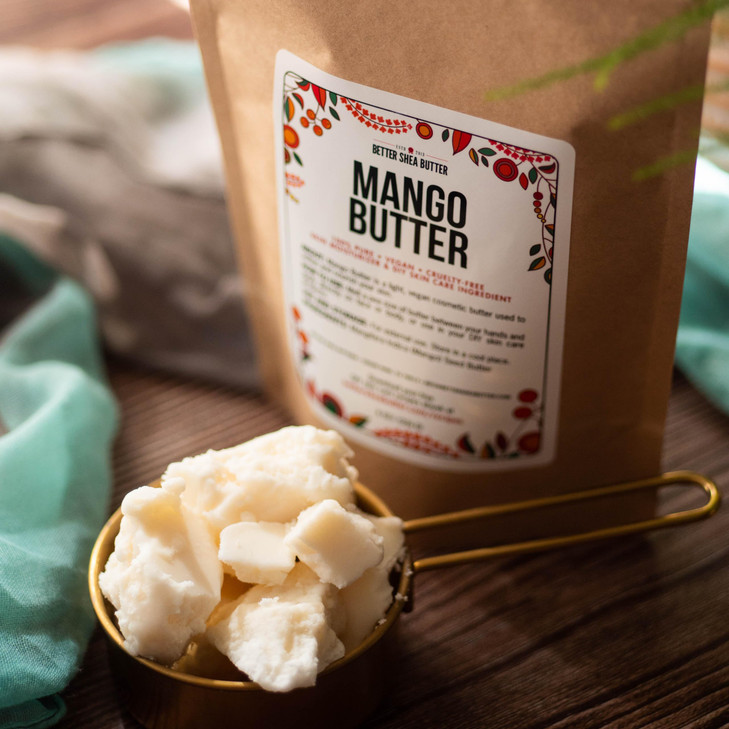 Raw Mango Butter 100 Natural Skin and Hair Moisturizer Use with Shea in DIY Whipped Body Butter Mango Body Lotion Lip Gl