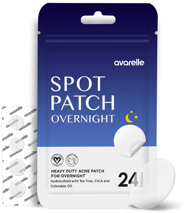 AVARELLE Spot Pimple Patches for Face Good Night Acne Cover Hydrocolloid with Tea Tree Oil Acne Spot Treatment 1214 mm 2