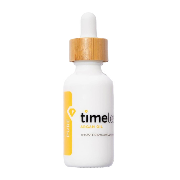 Timeless Skin Care Argan Oil 100 Pure Argan Oil for Face Hair Care For Dry Skin FragranceFree Use with Moisturizer or Ha