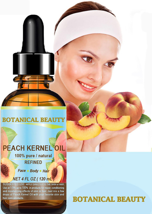 Botanical Beauty Peach Kernel Oil 100 Pure Natural Undiluted Refined Cold Pressed Carrier Oil for Face Skin Hair Massage