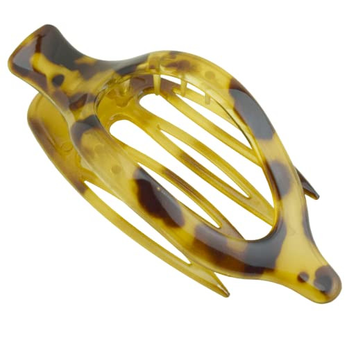 Parcelona French Wide Beak Celluloid Large Side Slide Hair Clips Volume Strong Hold No Slip Grip Girls Hair Claw Clips for Women Durable Styling Pari online at globaldelivered