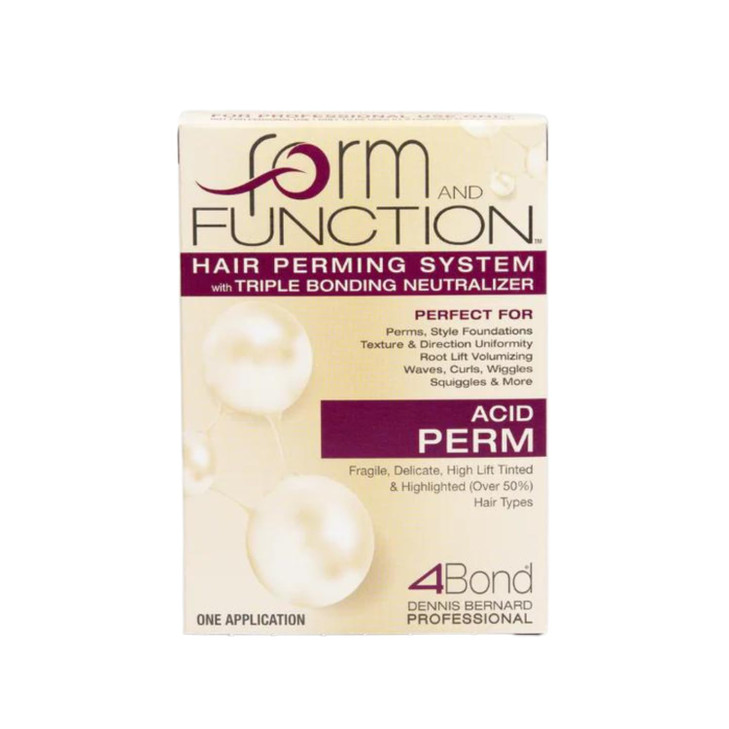 form AND FUNCTION Hair Perming System with Triple Bonding Neutralizer Acid Perm Fragile Delicate High Lift Tinted Highli