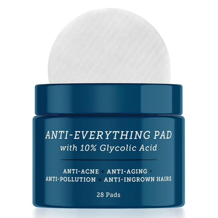 Oars Alps Anti Everything Pads Blackhead Remover Facial Cleanser Exfoliator with 10 Glycolic Salicylic Acids for All Ski