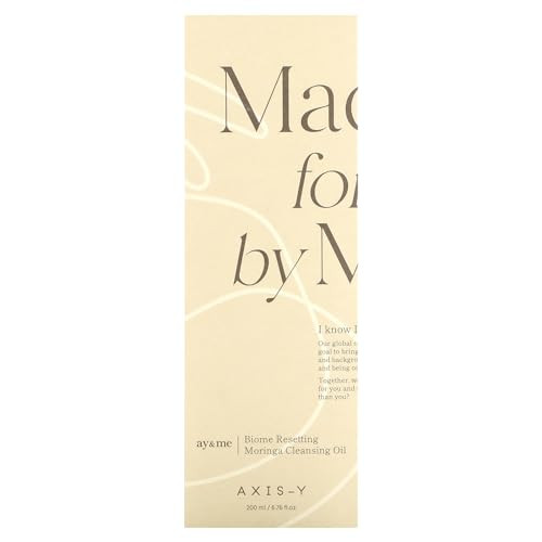 AXISY Biome Resetting Moringa Cleansing Oil Skin Nourishing Deep Hydrating Gentle Face Cleanser Korean Skincare for All