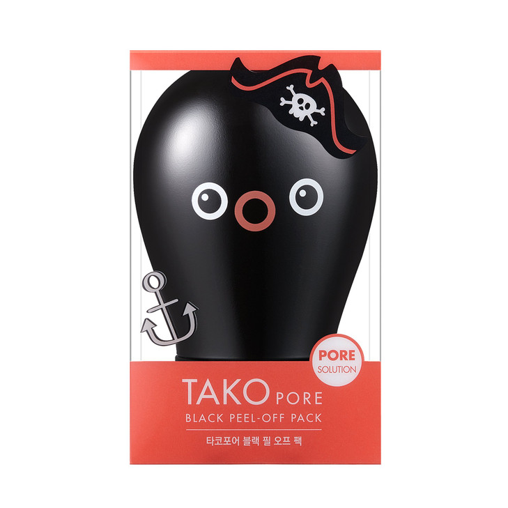 TONYMOLY Tako Pore Peel Off Mask Charcoal Blackhead Remover for Face Nose Deep Cleansing Korean Skincare Pore Mask for W
