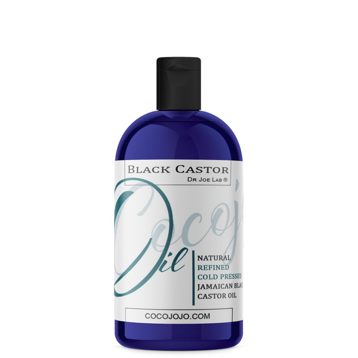 Dr Joe Lab Jamaican Black Castor Seed Oil 16 oz Pure Natural Black Castor Oil Partially Refined Cold Pressed JBCO for Ha