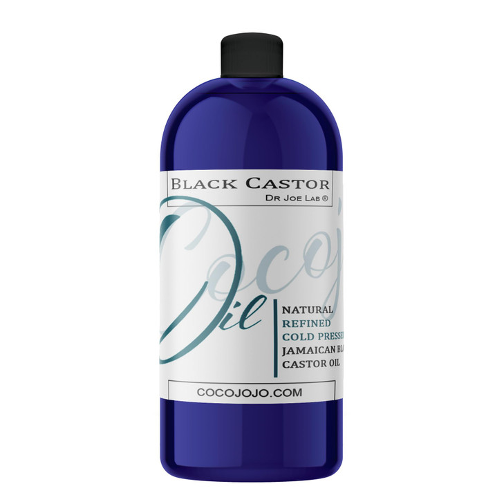 Dr Joe Lab Jamaican Black Castor Seed Oil Bulk 32 oz Pure Natural Partially Filtered Cold Pressed Refined Non GMO Vegan