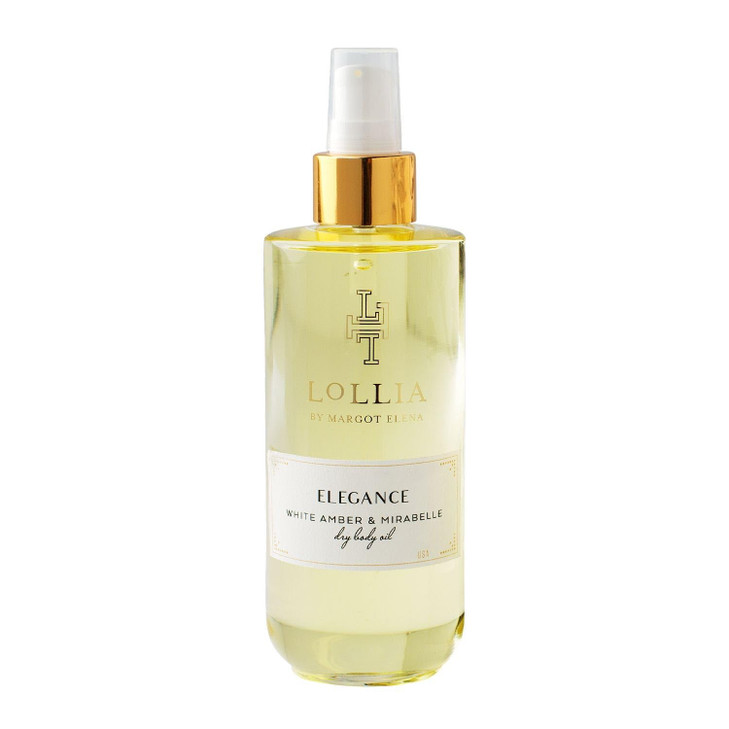 LOLLIA Elegance Dry Body Oil White Amber and Mirabelle for Women 68 oz Oil