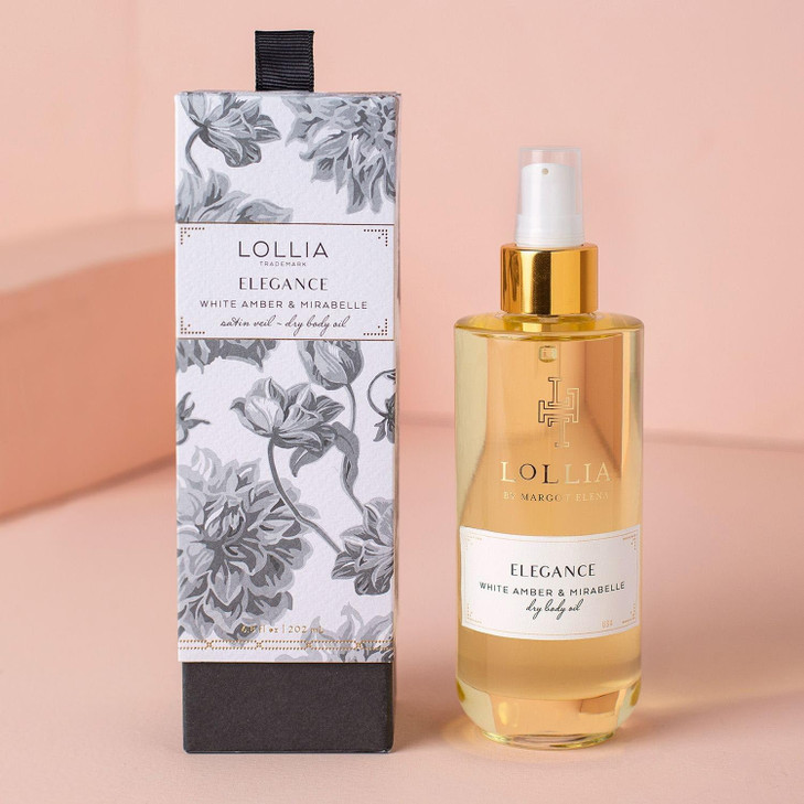 LOLLIA Elegance Dry Body Oil White Amber and Mirabelle for Women 68 oz Oil