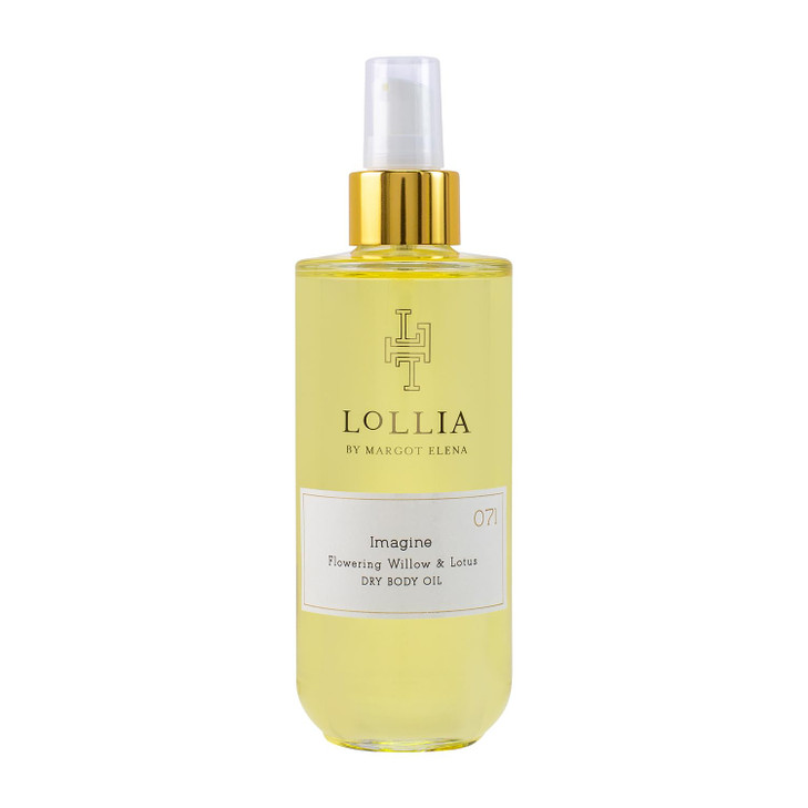 LOLLIA Dream Dry Body Oil 68 Fl Oz White Tea Honeysuckle Womens Scented Moisturizing Dry Body Oil for Women For All Skin