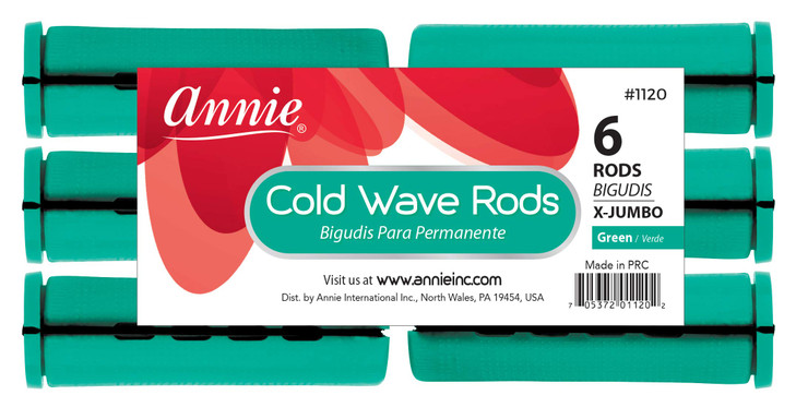 3 Packs of Annie Cold Wave Rods (Xtra Jumbo) #1120 6Pcs/Pack