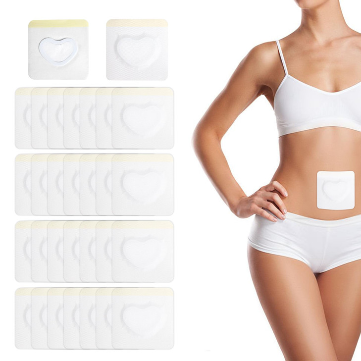 30Pcs Castor Oil Pack Wrap for Belly Button SelfAdhesive Castor Oil Patches Disposable Portable Highly Absorbent Belly B