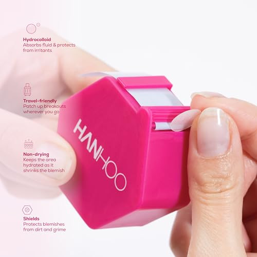 Hanhoo On the Go Blemish Patch 108 Count Pimple Patch Dispenser Shrinks Pimples Protects from Fingerpicking and Dirt Abs