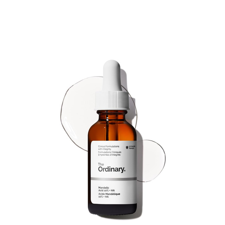 The Ordinary Mandelic Acid 10 Hyaluronic Acid Gentle Exfoliating Serum for Clarity and Hydration 1 Fl Oz