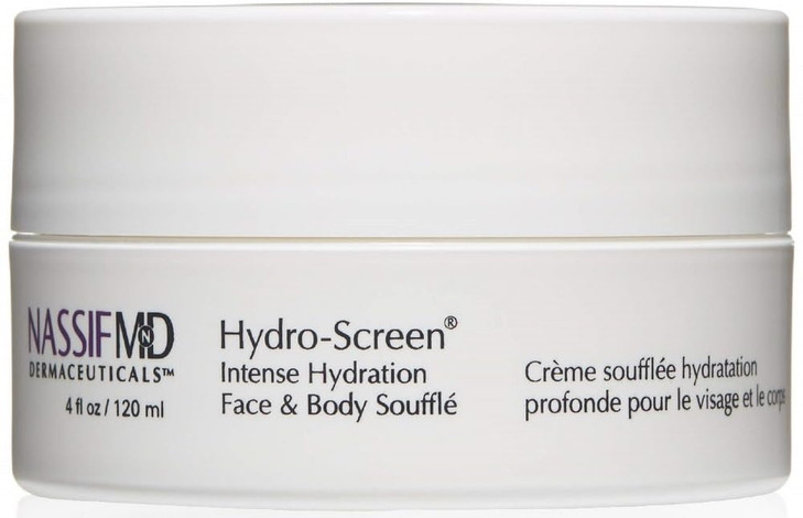 NASSIFMD HydroScreen Face And Body Souffle Hydrating Skin Moisturizer Hyaluronic Acid Omega 3 Anti Aging Even Skin Tone