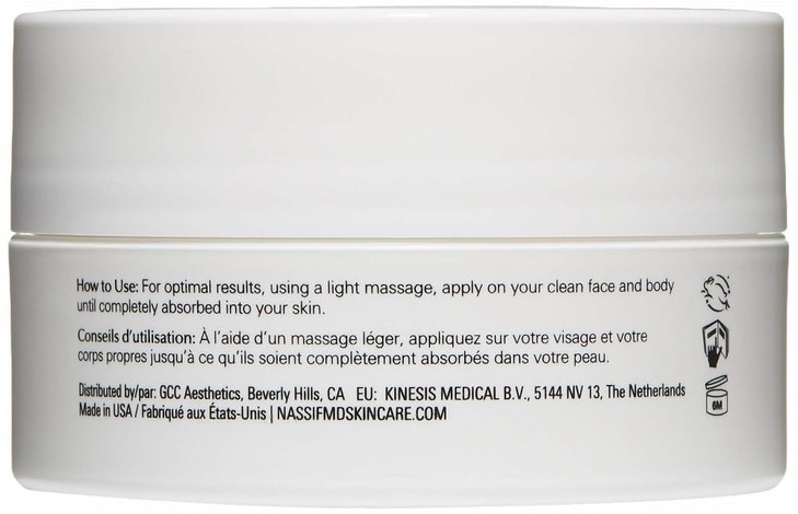 NASSIFMD HydroScreen Face And Body Souffle Hydrating Skin Moisturizer Hyaluronic Acid Omega 3 Anti Aging Even Skin Tone