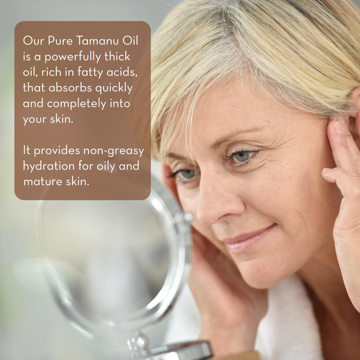 Pure Body Naturals Cold Pressed Tamanu Oil 4 Fl Oz Calms Irritated Skin Moisturises Dry Scaly Skin