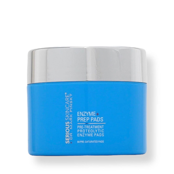 Serious Skincare Dr Mark Pinsky Proteolytic Enzyme Prep Pads Pre Treatment Detoxify Skin Pores Willow Bark Extract 60 Pr