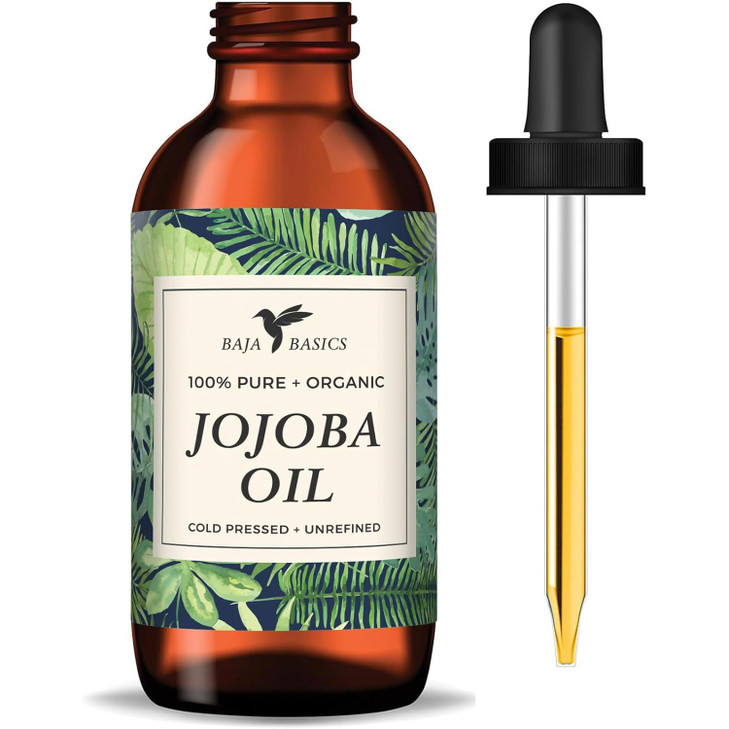 Baja Basics Pure Jojoba Oil for Skin Cold Pressed Moisturizer for Face Body Nails and Hair MultiPurpose Beauty Product V
