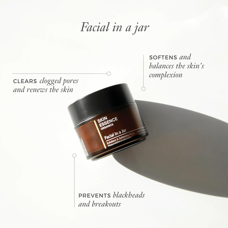 Skin Essence Organics Facial in a Jar Exfoliant Softening Mask