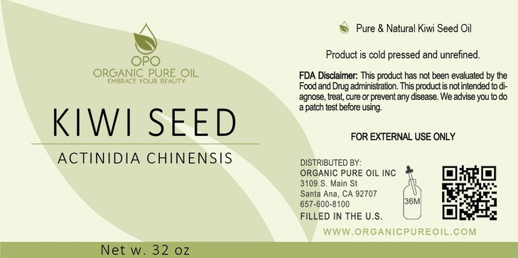 Kiwi Seed Oil 32 oz Pure All Natural Cold Pressed Unrefined Kiwi Oil Perfect for Hair Skin Scalp Body Care Moisturizer