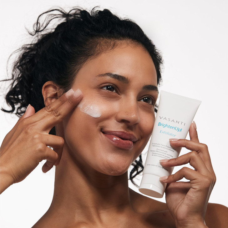 Vasanti Brighten Up Enzymatic Face Rejuvenator Powerful Scrub Brightens Exfoliates and Cleanses Gently with Instant Resu