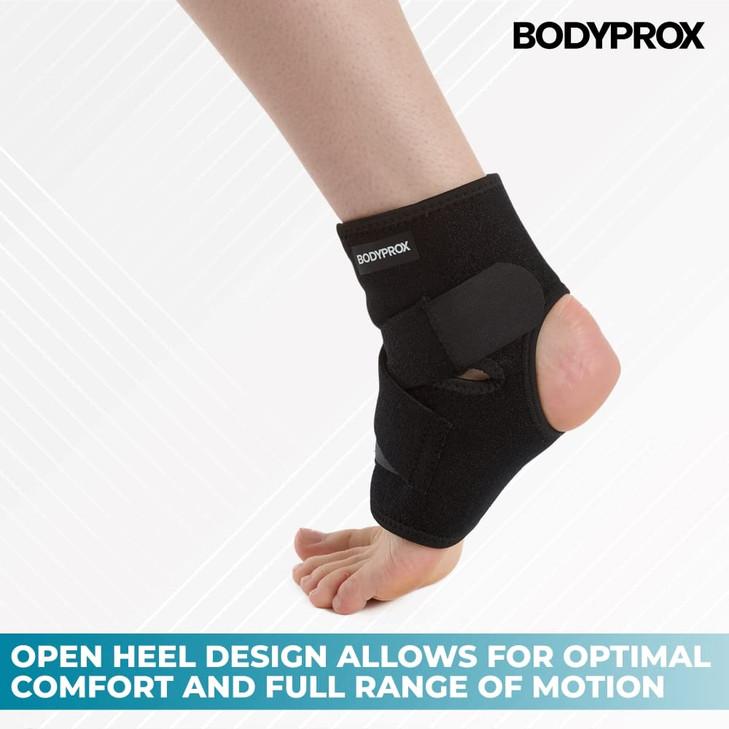 Bodyprox Ankle Support Brace, Breathable Neoprene Sleeve, Adjustable Wrap! (1 Pack) online at globaldelivered