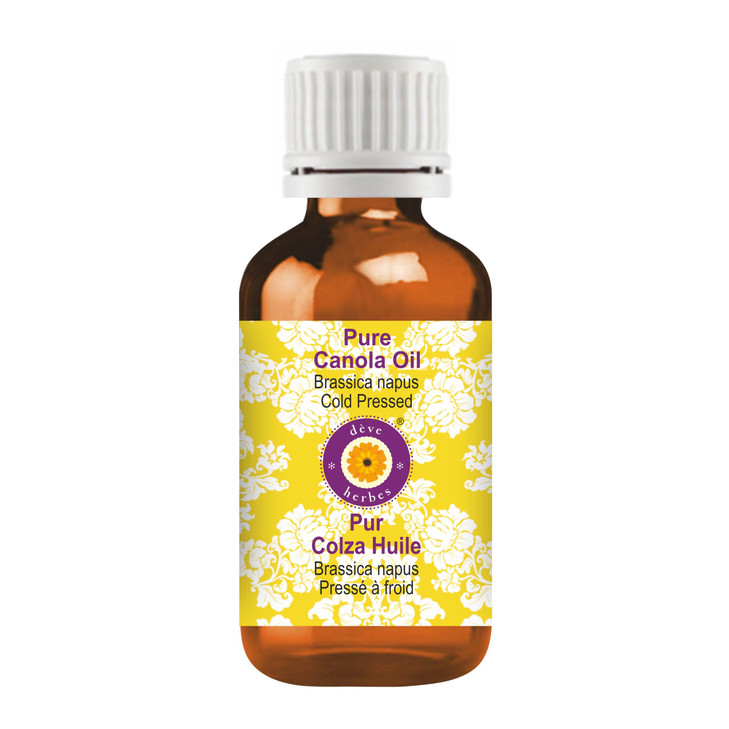 dve herbes Canola Oil Brassica napus Cold Pressed Pure Natural Undiluted For Diluting Essential oils For Skin Massage No